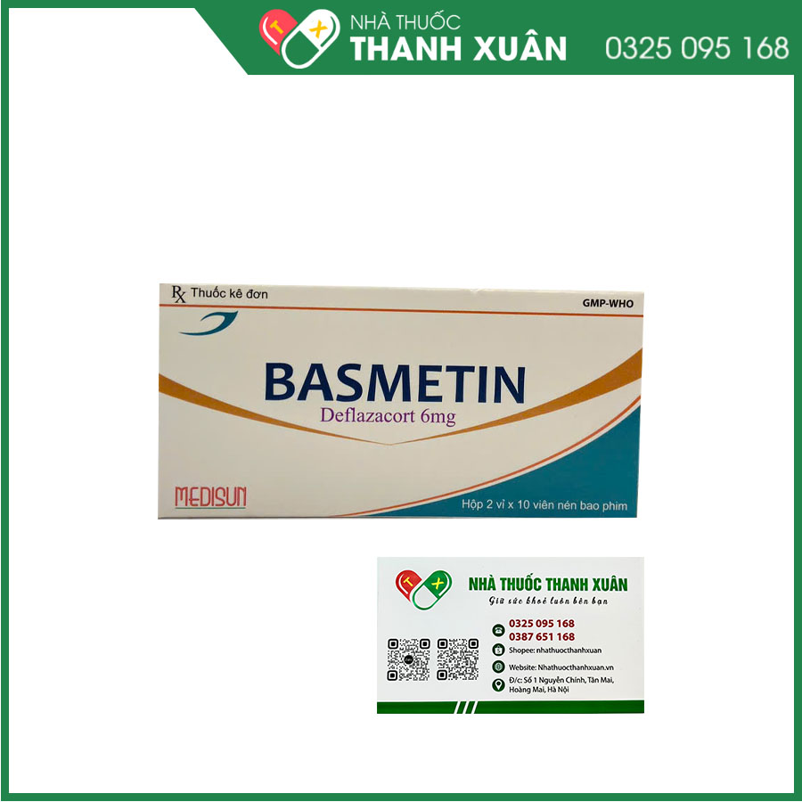 Basmetin thuốc điều trị hen, viêm khớp dạng thấp, Lupus ban đỏ, loét đại tràng, viêm dây thần kinh